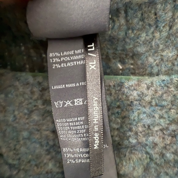 Lilith Light Blue Melange Knit Quirky Cozy 85% Merino Sweater - Picture 3 of 11